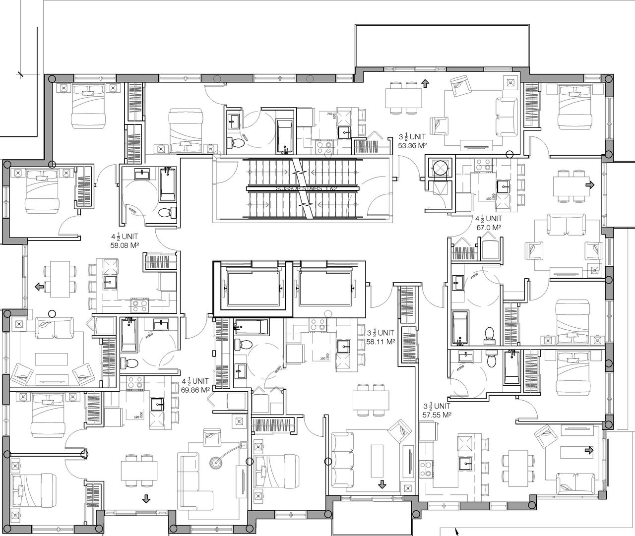 Floor plan for project from page 5 of the file '2023-04-20 - Site Plan & Floor Plans - D07-12-21-0189'