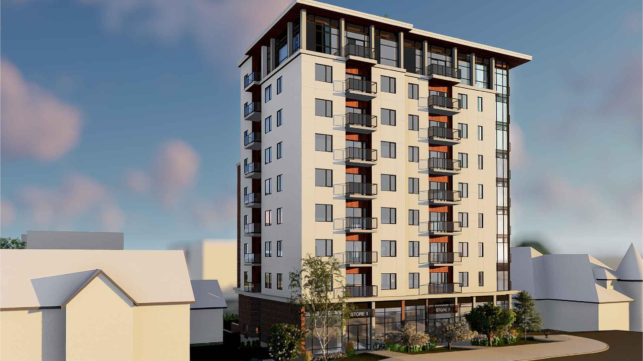 Rendering of building from page 1 of the file '2023-04-20 - Renderings - D07-12-21-0189'