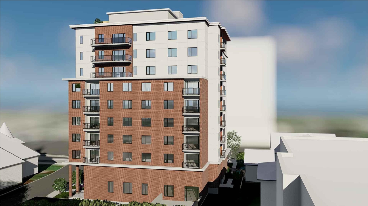 Rendering of building from page 1 of the file '2023-04-20 - Renderings - D07-12-21-0189'