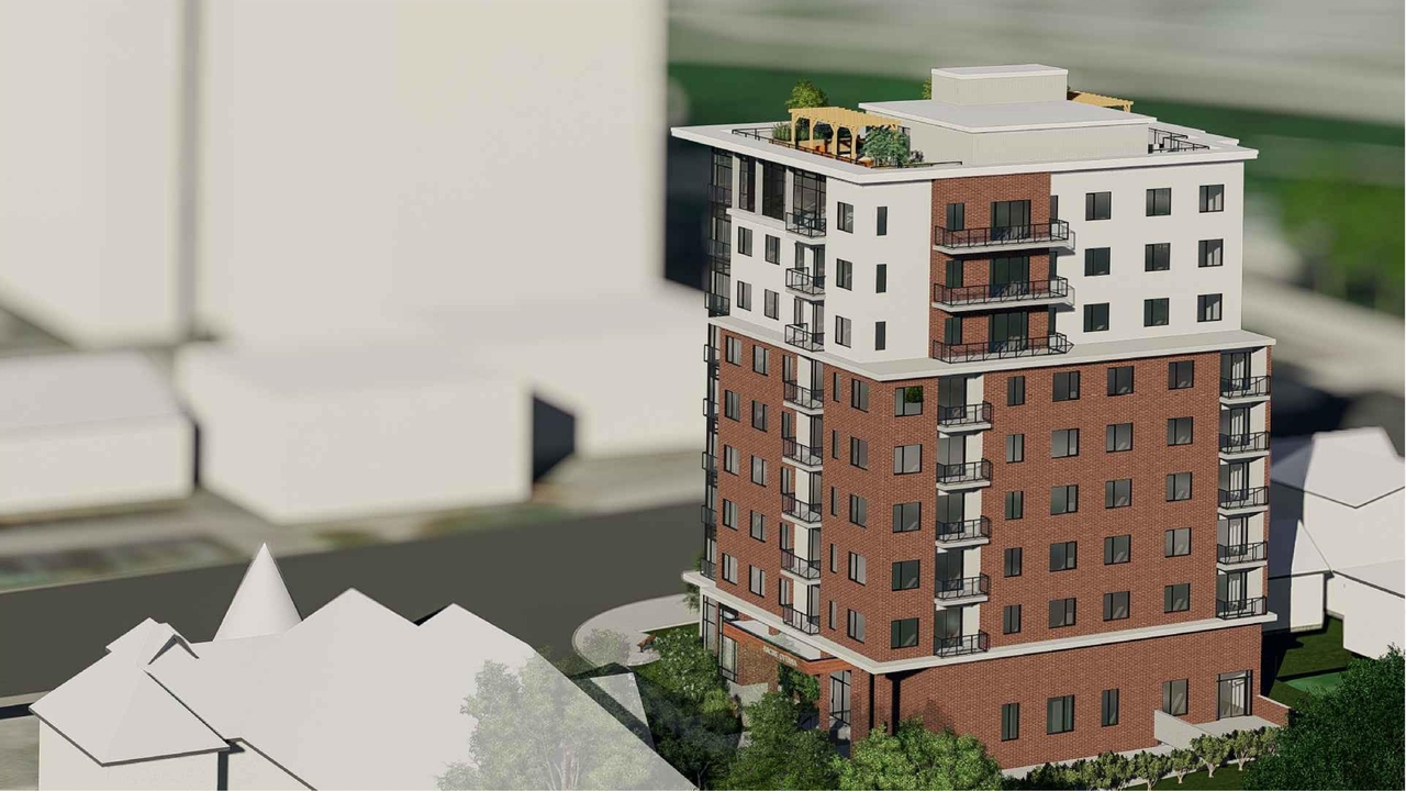 Rendering of building from page 2 of the file '2023-04-20 - Renderings - D07-12-21-0189'