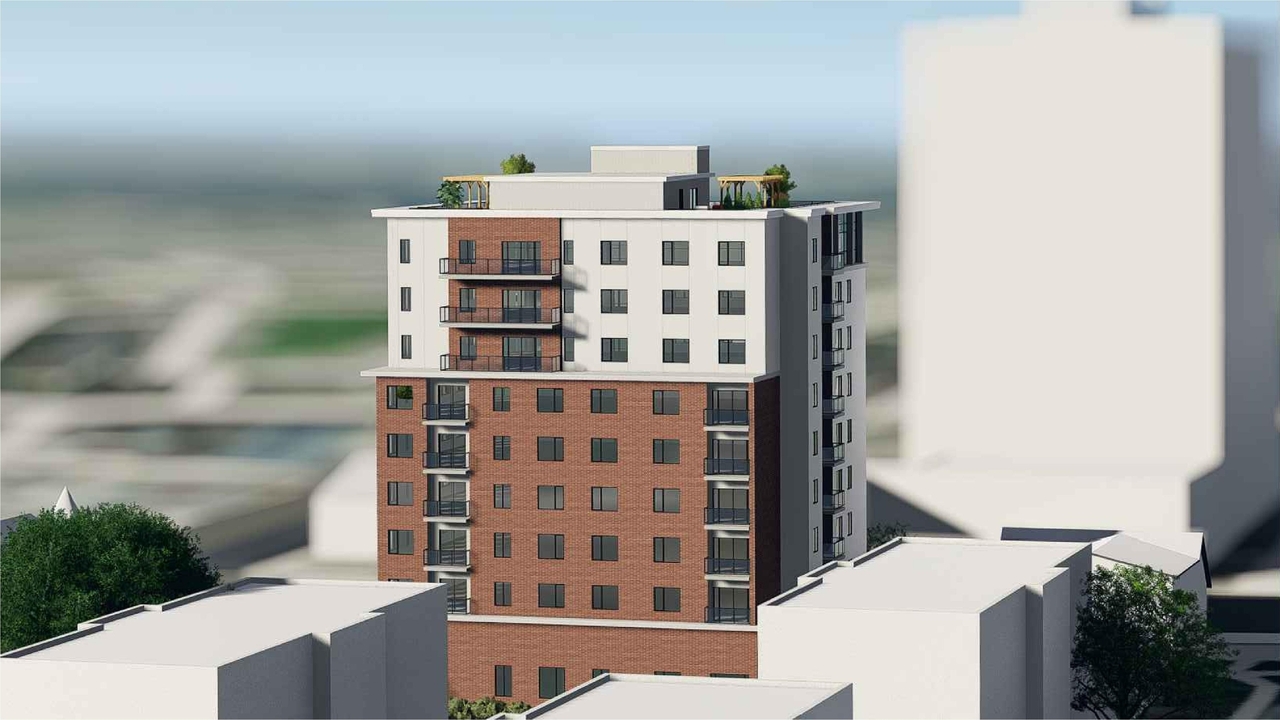 Rendering of building from page 5 of the file '2023-04-20 - Renderings - D07-12-21-0189'