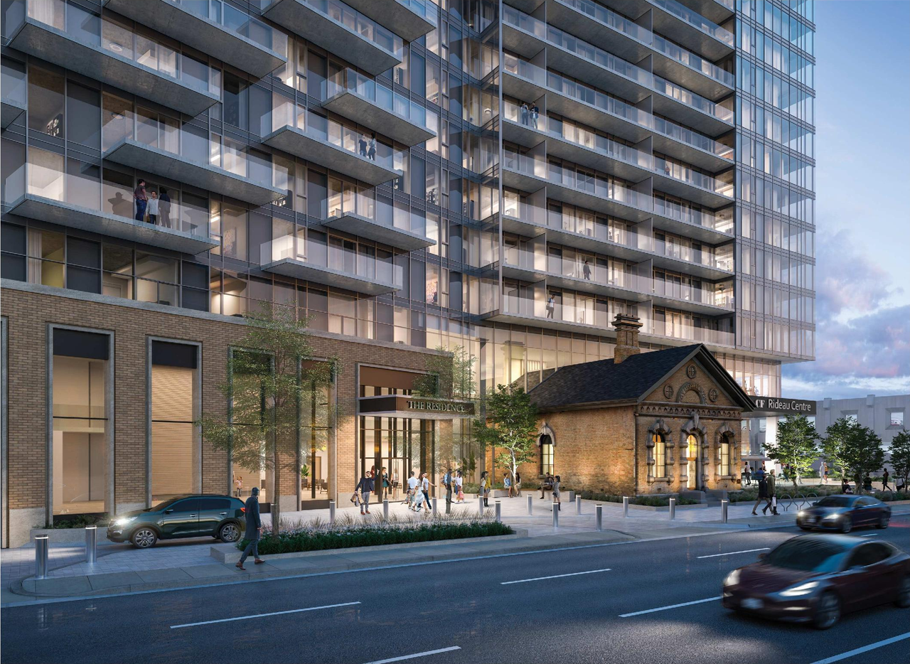 Rendering of building from page 13 of the file '2022-09-09 - Design Brief - D07-12-21-0197'