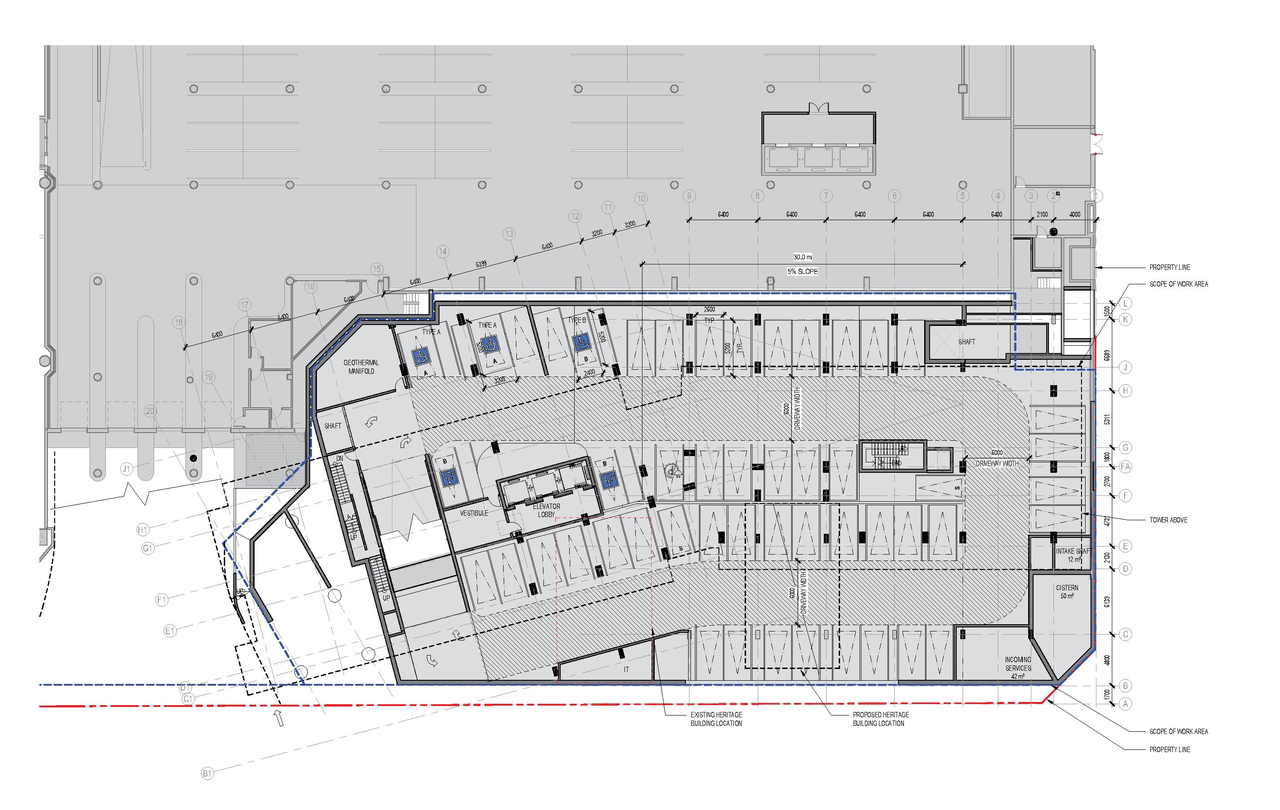 Floor plan for project from page 35 of the file '2022-09-09 - Design Brief - D07-12-21-0197'