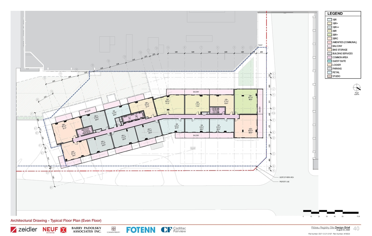 Floor plan for project from page 40 of the file '2022-09-09 - Design Brief - D07-12-21-0197'