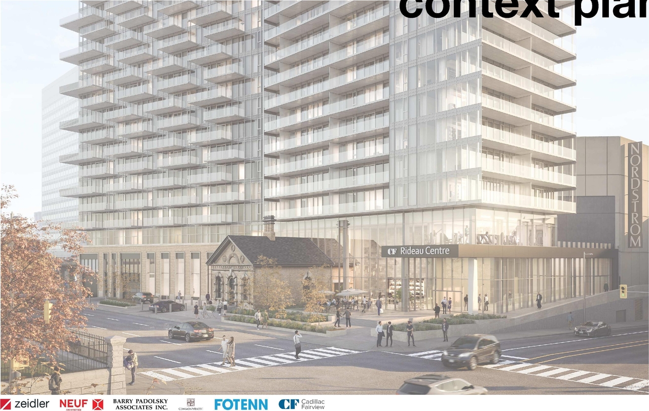 Rendering of building from page 6 of the file '2022-09-09 - Design Brief - D07-12-21-0197'
