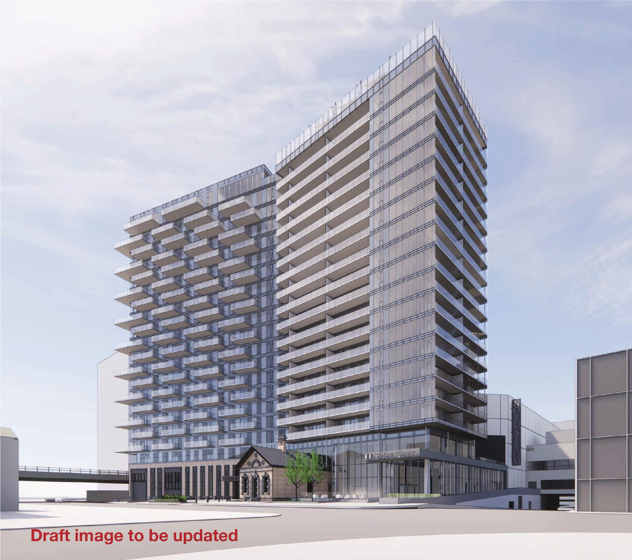 Rendering of building from page 20 of the file '2022-03-25 - UDRP Formal Review - D07-12-21-0197'