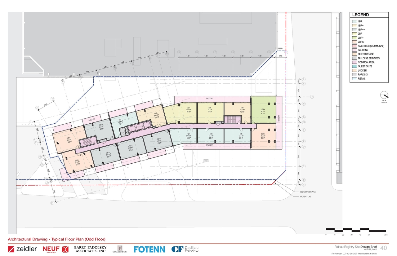 Floor plan for project from page 40 of the file '2022-05-03 - Design Brief - D07-12-21-0197'