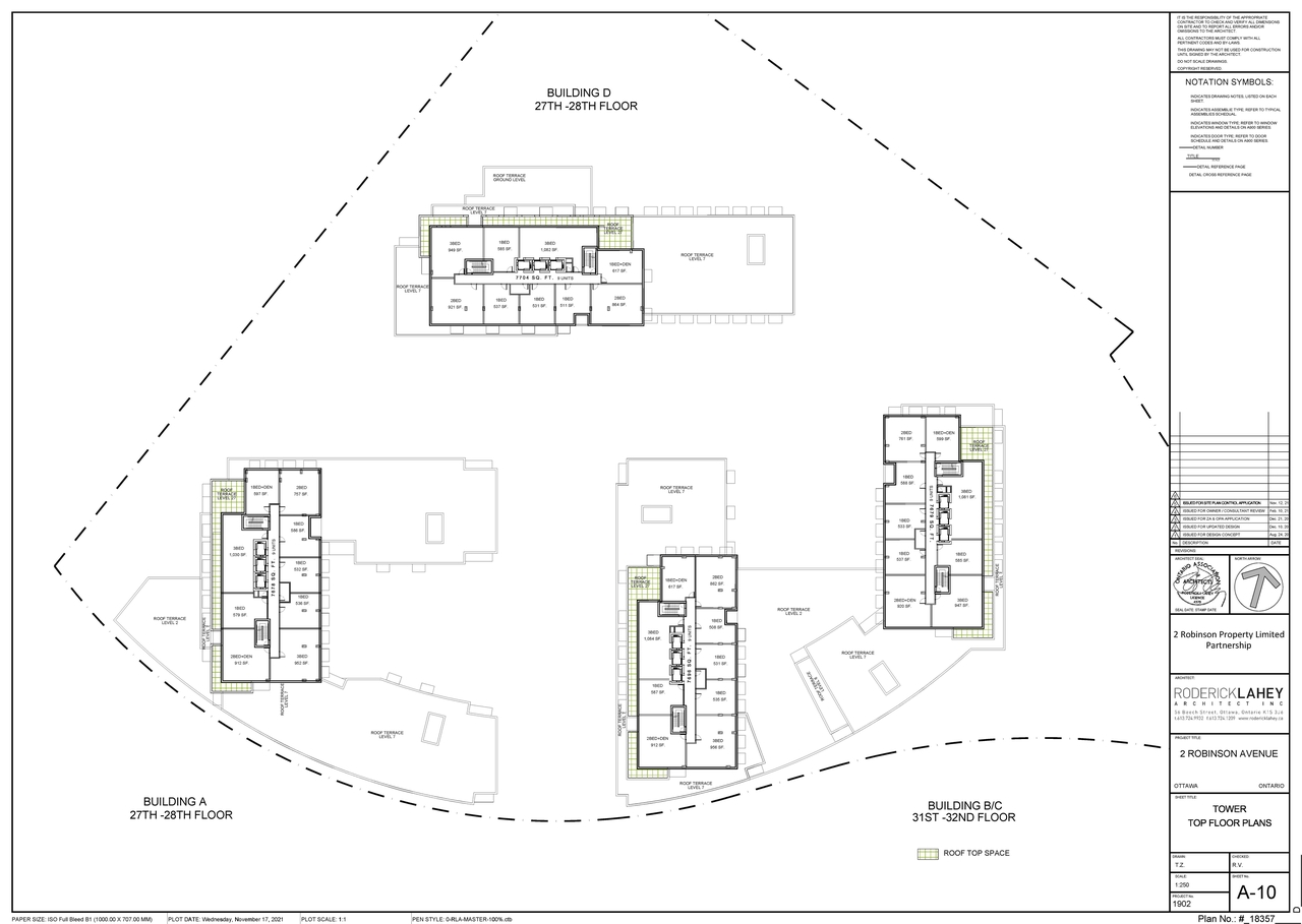 Construction site plan for project from page 10 of the file '2021-11-18 - Floor Plans - D07-12-21-0202'