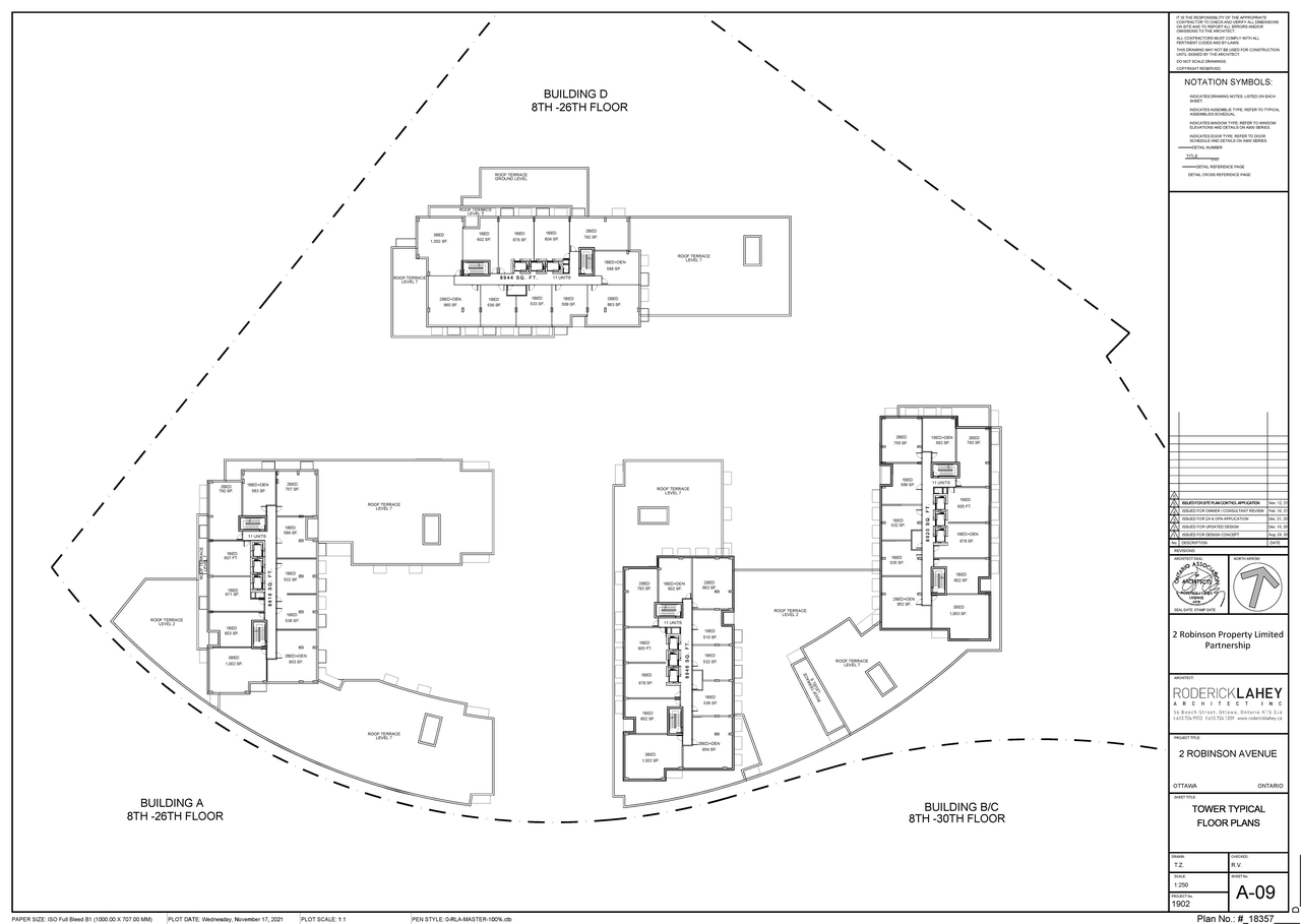 Construction site plan for project from page 9 of the file '2021-11-18 - Floor Plans - D07-12-21-0202'