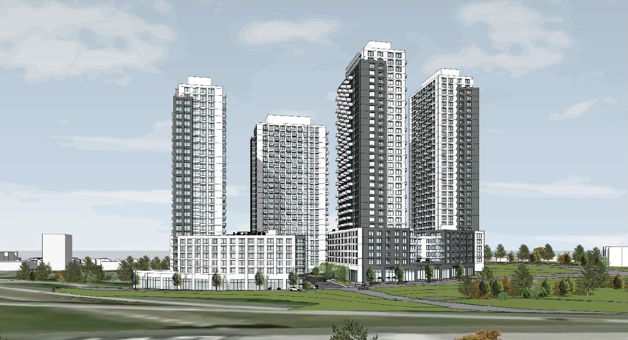 Rendering of building from page 12 of the file '2021-11-18 - Planning Rationale & Design Brief - D07-12-21-0202'
