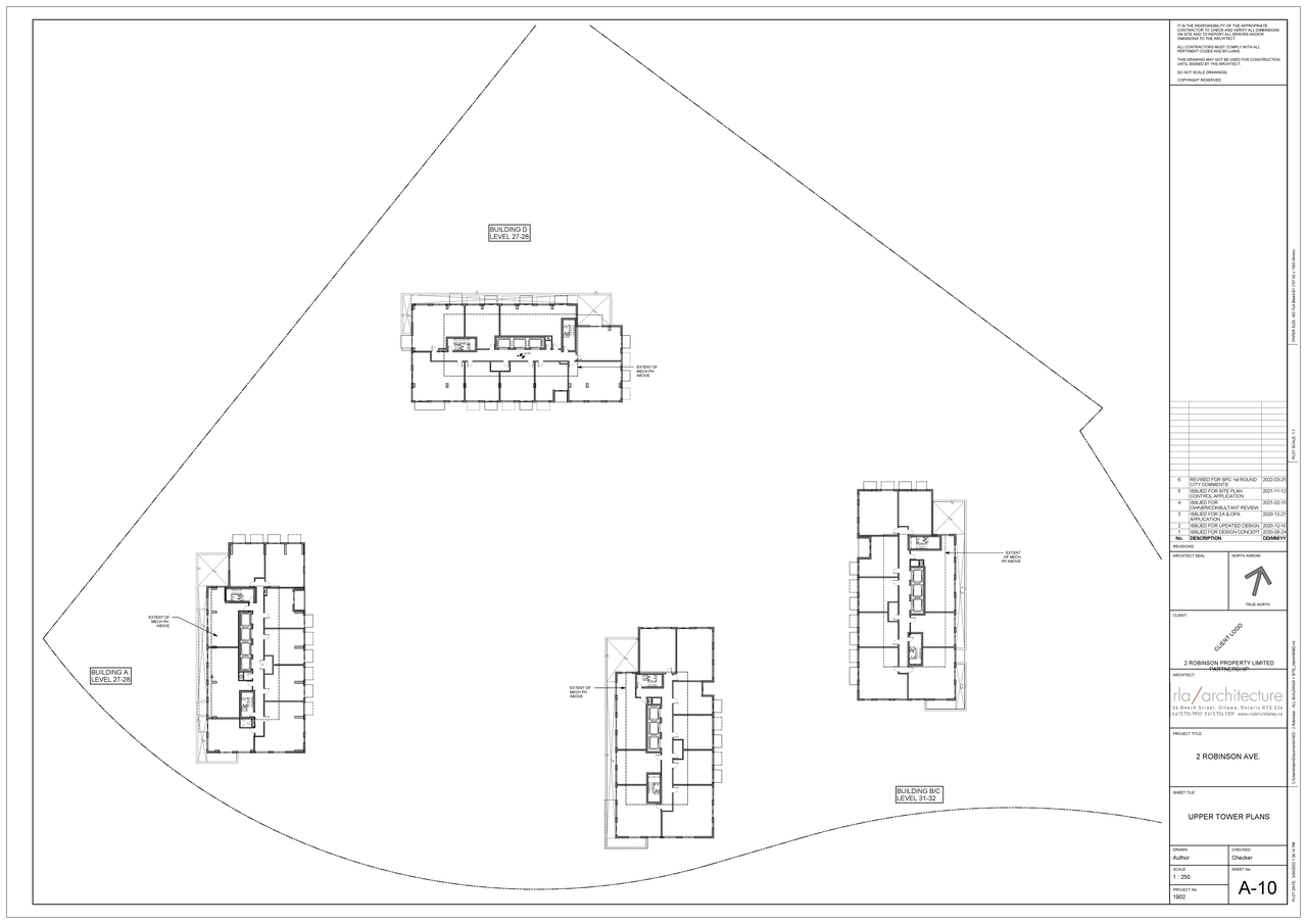 Construction site plan for project from page 10 of the file '2022-04-07 - Floor Plans - D07-12-21-0202'