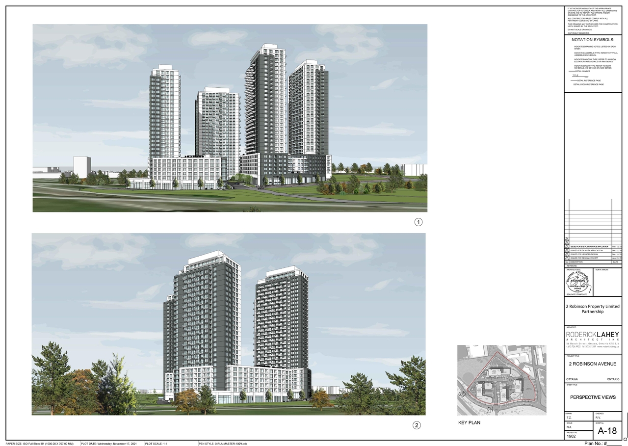Construction site plan for project from page 1 of the file '2021-11-18 - Perspective - D07-12-21-0202'
