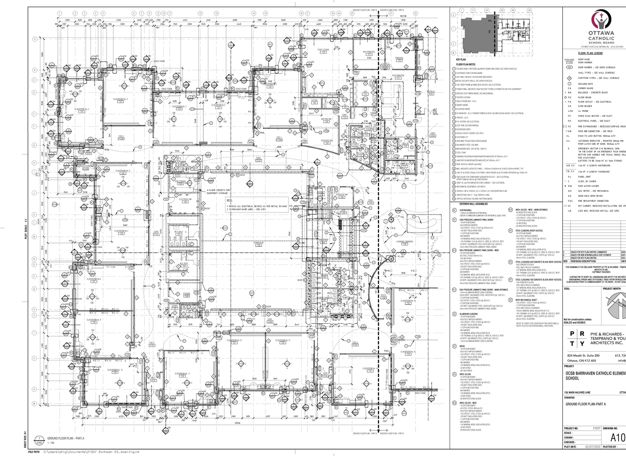 Floor plan for project from page 1 of the file '2022-09-07 - Approved Floor Plans and Elevations - D07-12-21-0206'