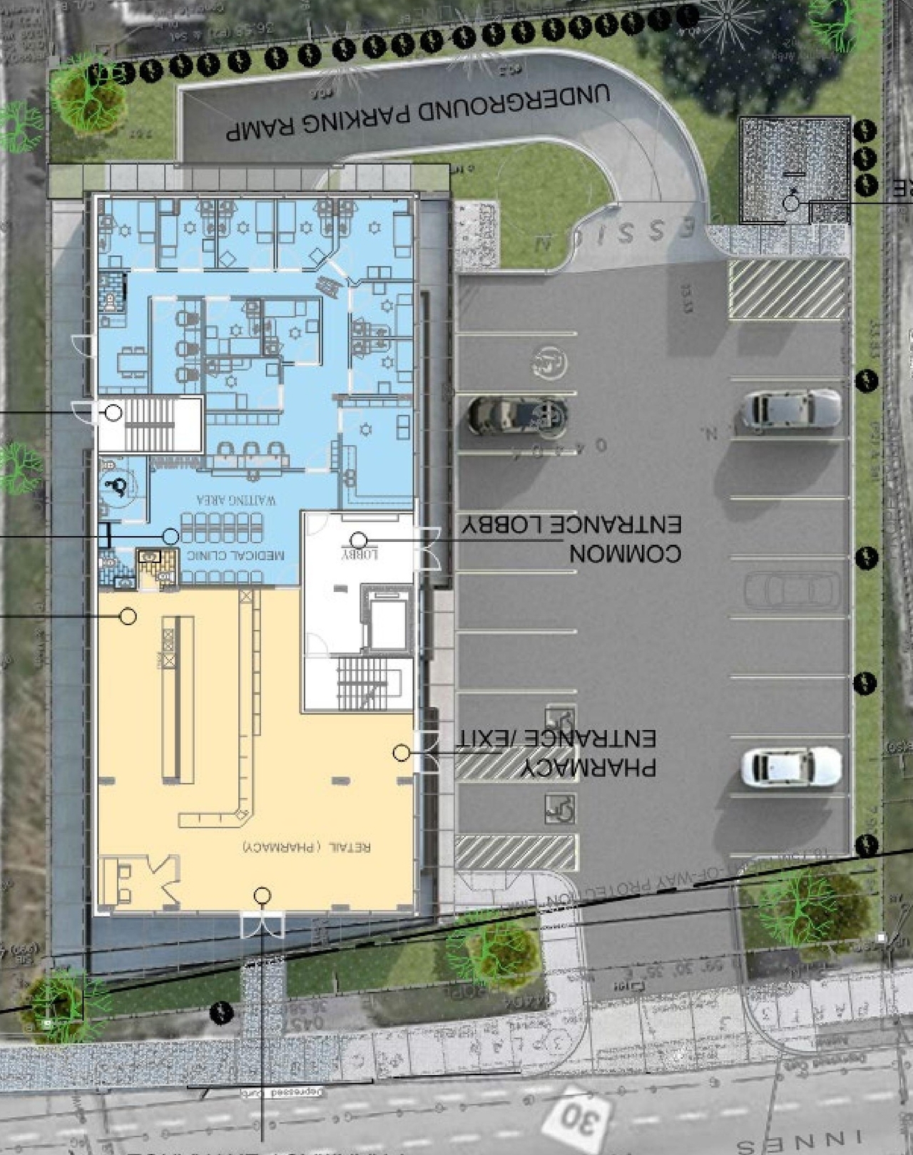 Construction site plan for project from page 14 of the file '2021-12-02 - Design Brief - D07-12-21-0209'