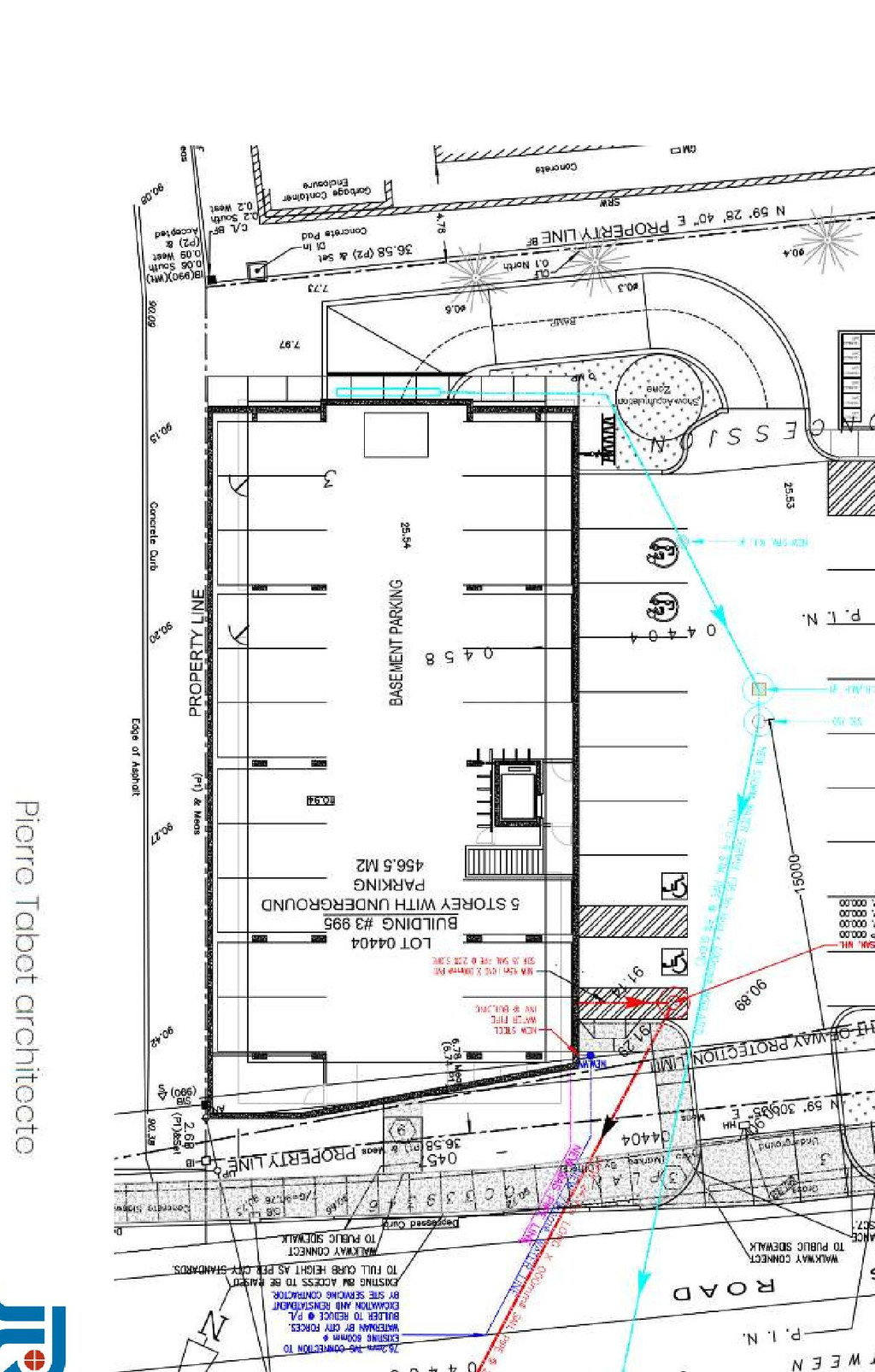 Construction site plan for project from page 22 of the file '2021-12-02 - Design Brief - D07-12-21-0209'