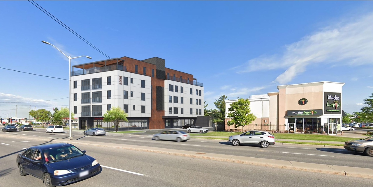 Rendering of building from page 4 of the file '2022-07-11 - Rendering - D07-12-21-0209'