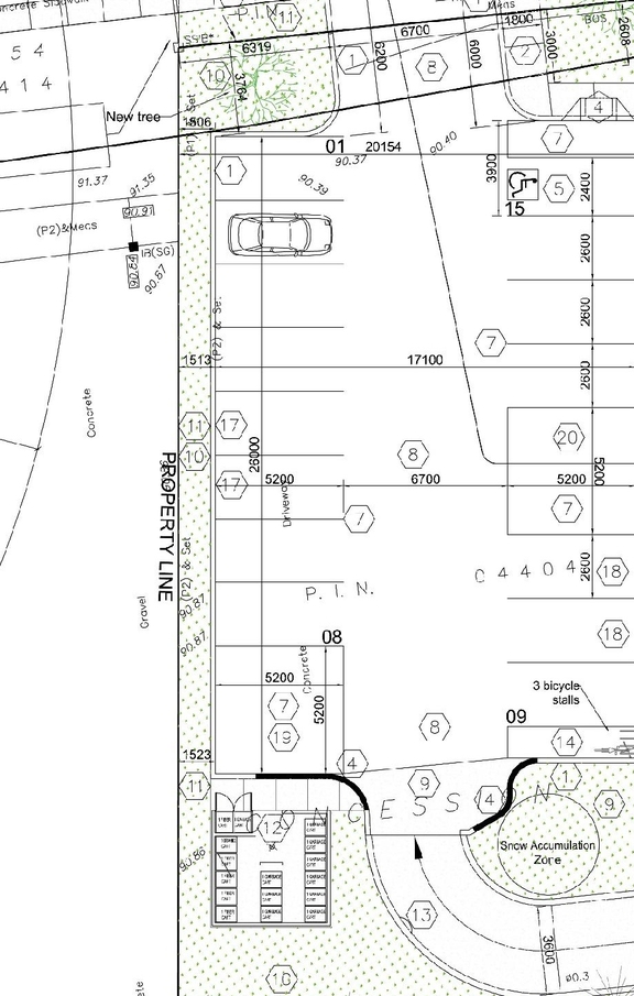 Construction site plan for project from page 22 of the file '2022-01-27 - UDRP Submission-rev3 - D07-12-21-0209'