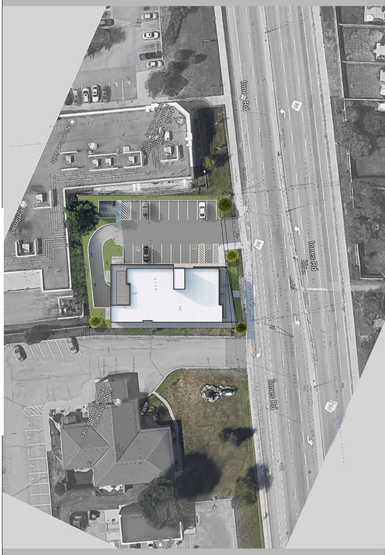 Construction site plan for project from page 23 of the file '2022-01-27 - UDRP Submission-rev3 - D07-12-21-0209'
