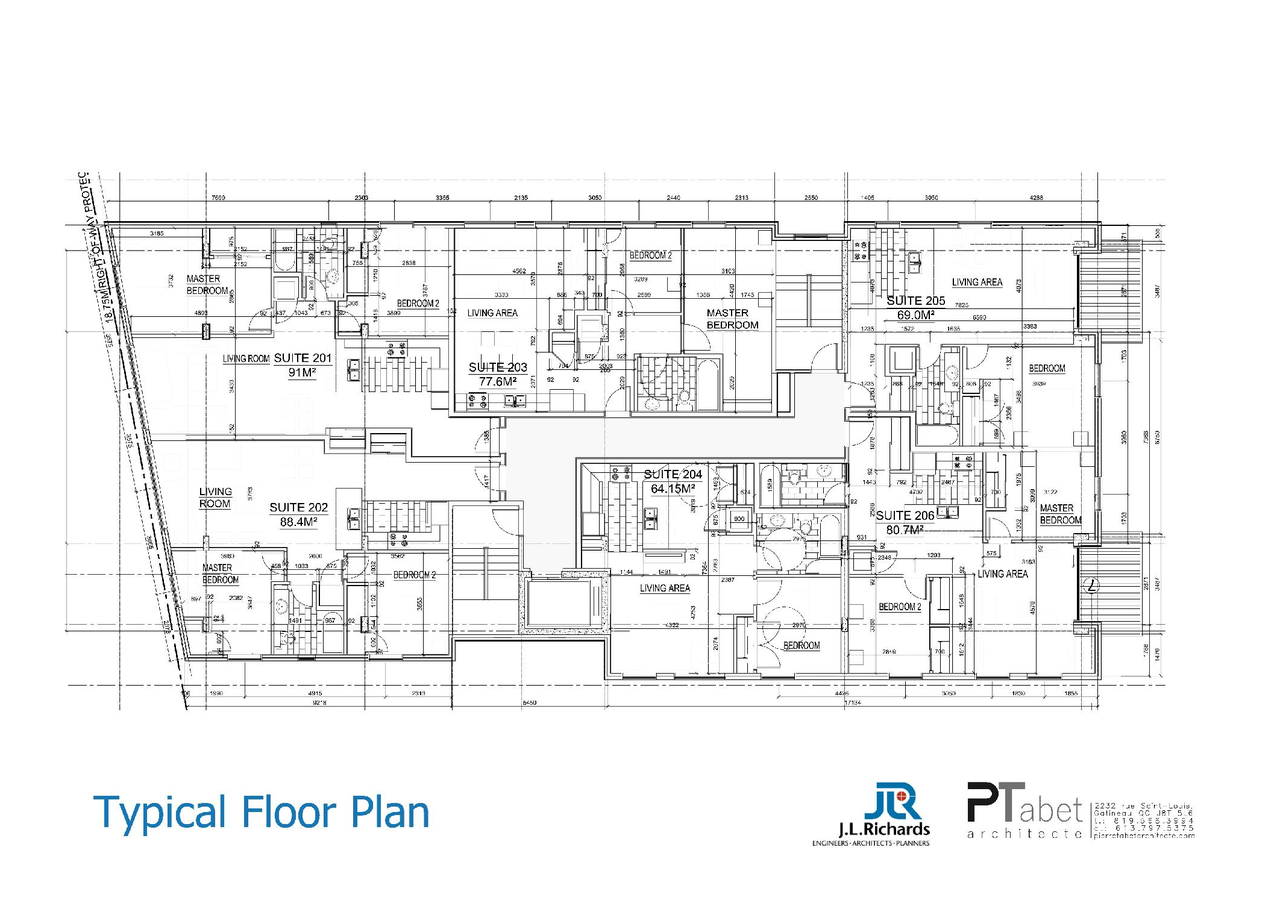 Floor plan for project from page 25 of the file '2022-01-27 - UDRP Submission-rev3 - D07-12-21-0209'