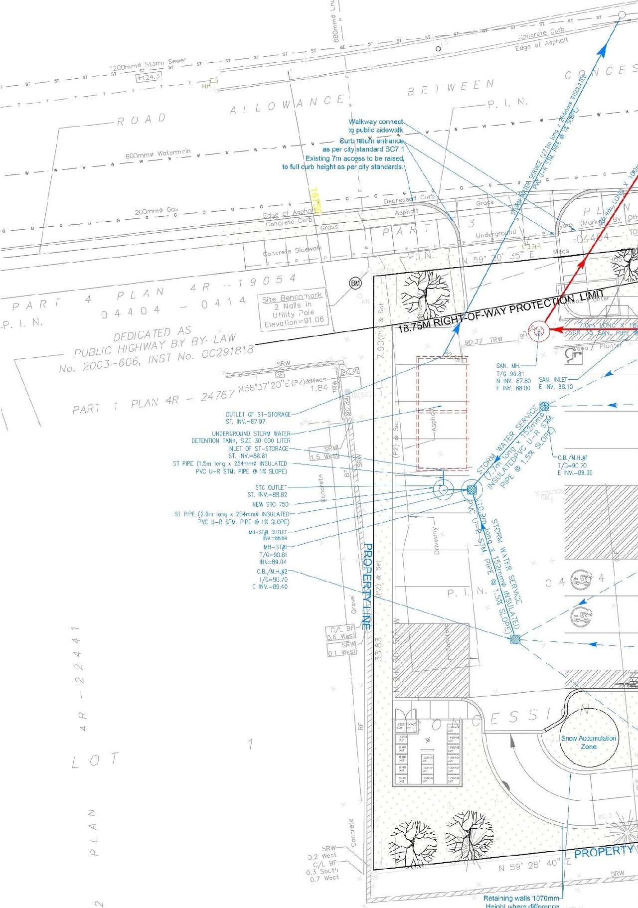 Construction site plan for project from page 28 of the file '2022-01-27 - UDRP Submission-rev3 - D07-12-21-0209'