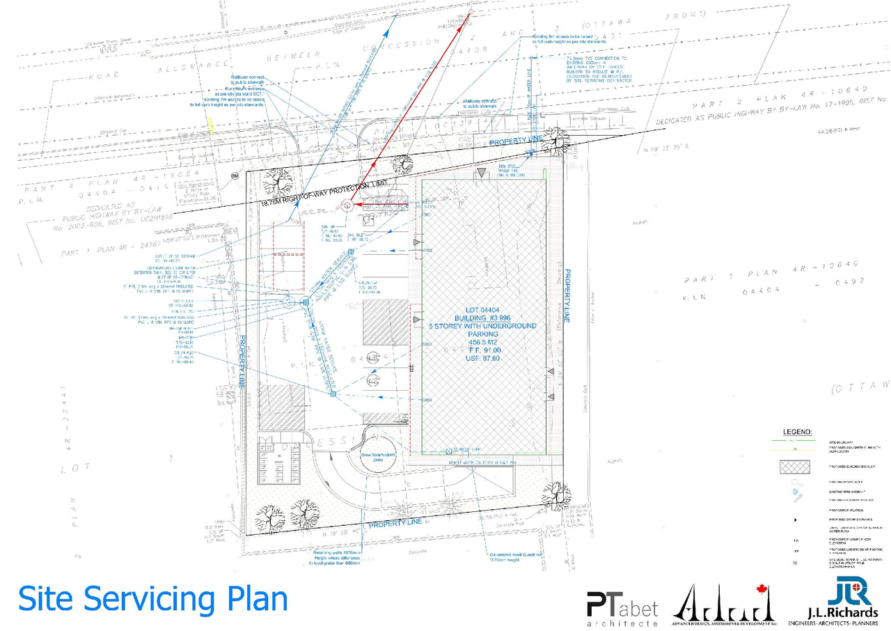 Construction site plan for project from page 28 of the file '2022-01-27 - UDRP Submission-rev3 - D07-12-21-0209'