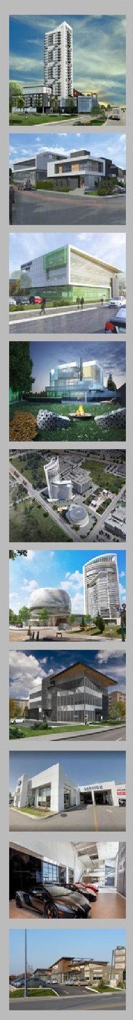Rendering of building from page 1 of the file '2023-01-10 - Urban Design Review Panel Comments (UDRP) - D07-12-21-0209'