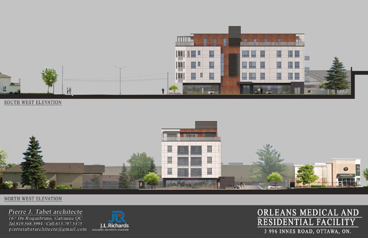 Rendering of building from page 11 of the file '2023-01-10 - Urban Design Review Panel Comments (UDRP) - D07-12-21-0209'