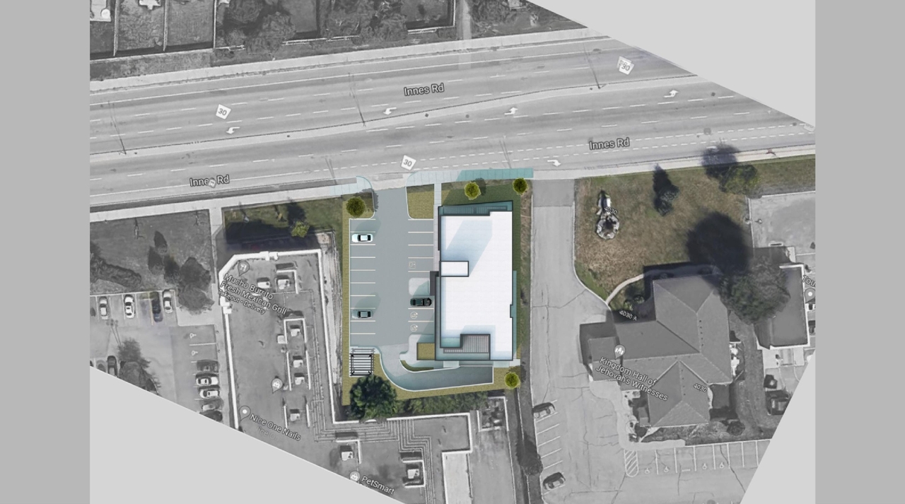 Construction site plan for project from page 12 of the file '2023-01-10 - Urban Design Review Panel Comments (UDRP) - D07-12-21-0209'