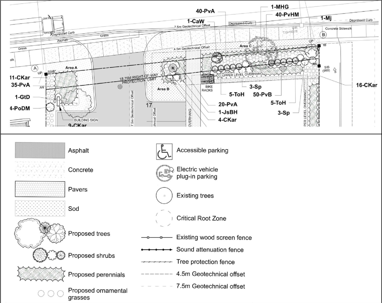 Construction site plan for project from page 4 of the file '2023-01-10 - Urban Design Review Panel Comments (UDRP) - D07-12-21-0209'