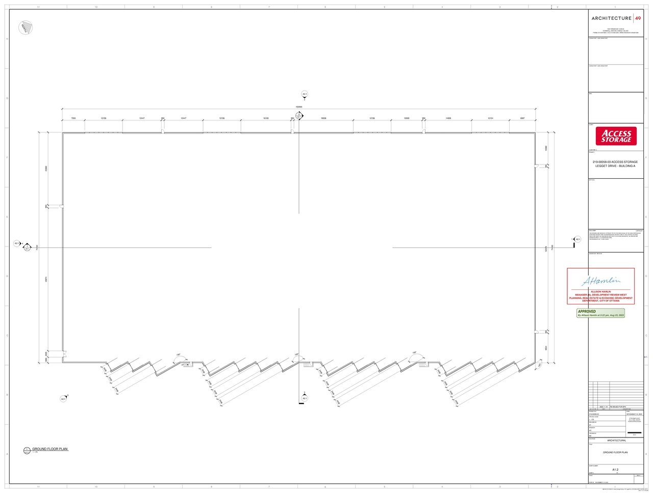 Floor plan for project from page 1 of the file '2023-08-30 - Approved Ground Floor Plan - D07-12-21-0211'
