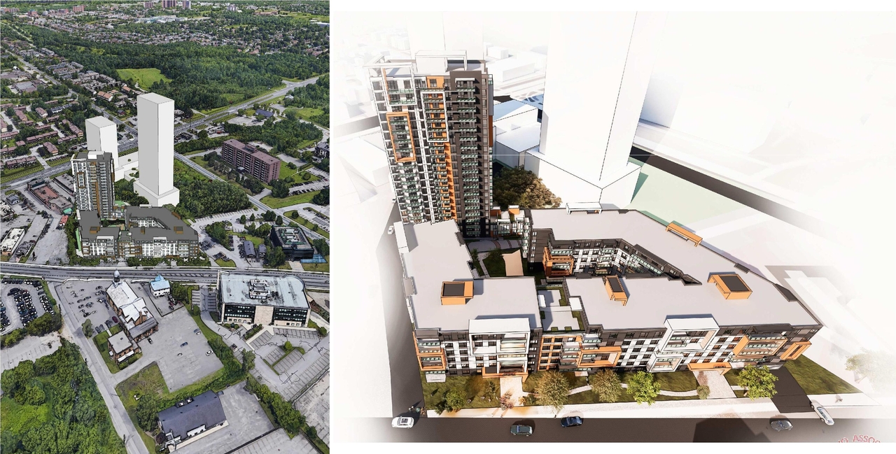 Rendering of building from page 12 of the file '2023-09-28 - Design Brief - D07-12-21-0214'