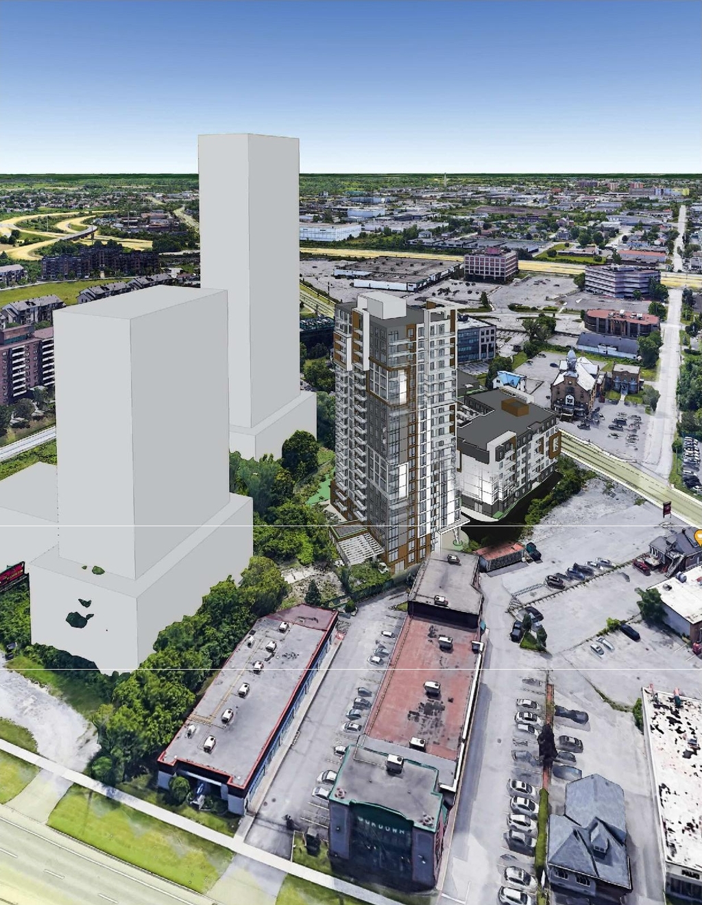 Rendering of building from page 13 of the file '2023-09-28 - Design Brief - D07-12-21-0214'