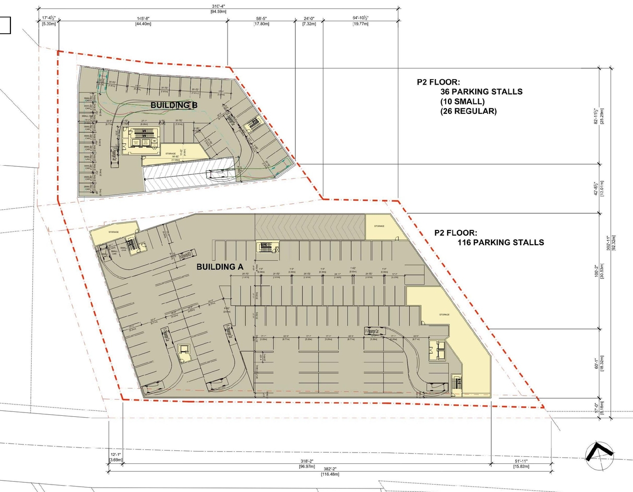 Construction site plan for project from page 18 of the file '2023-09-28 - Design Brief - D07-12-21-0214'