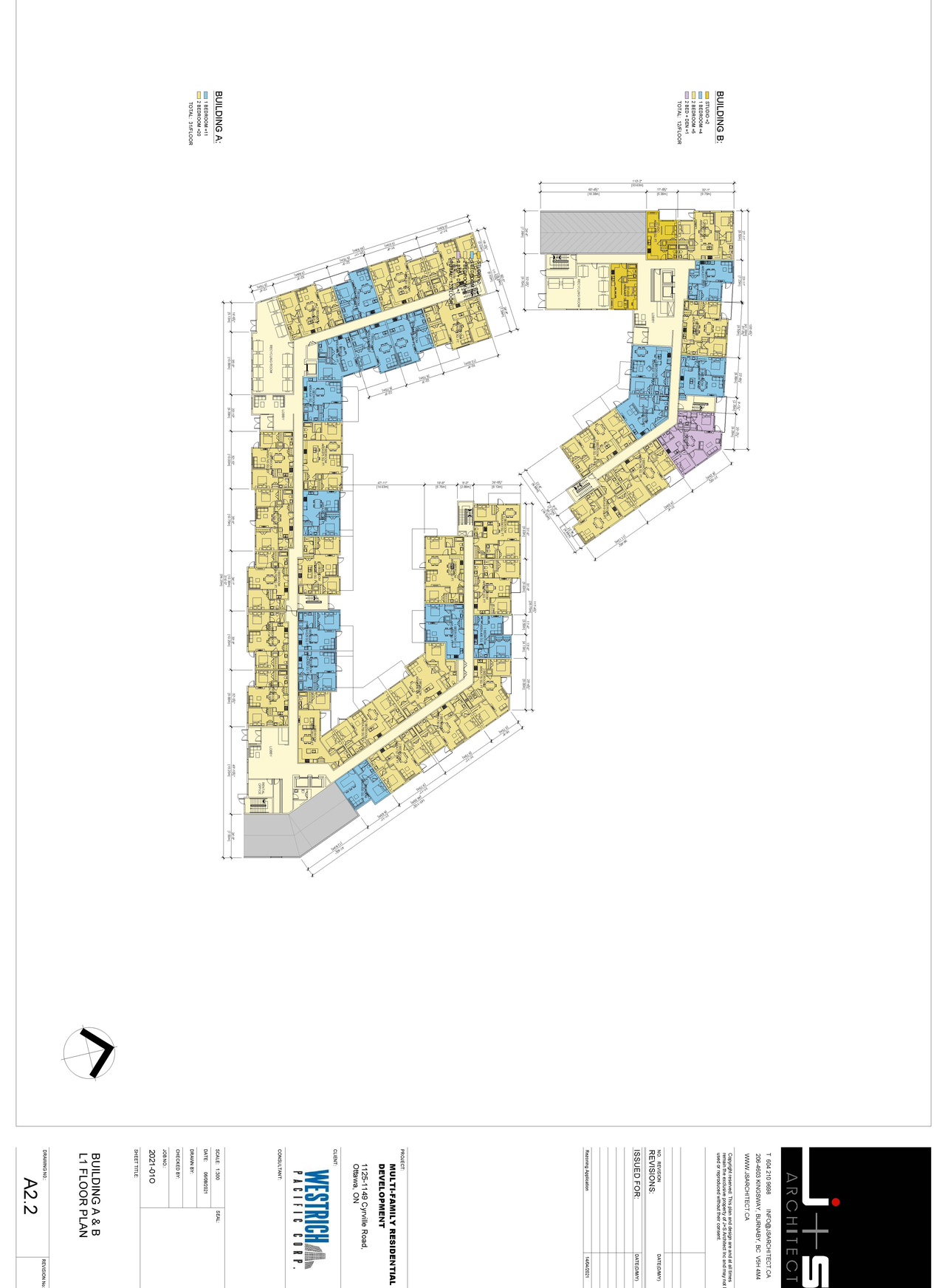 Floor plan for project from page 3 of the file '2021-11-26 - Floor Plans - D07-12-21-0214'