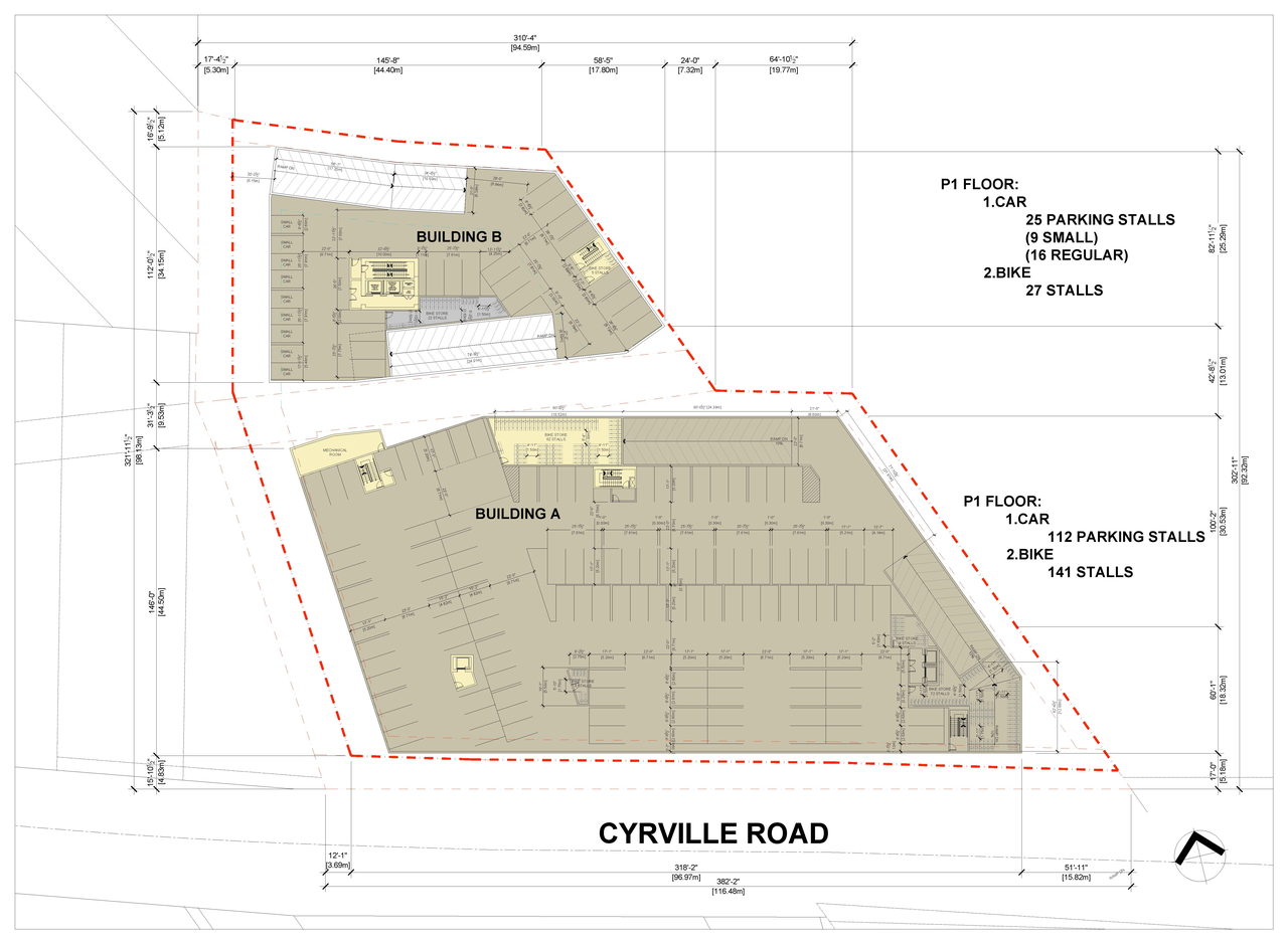 Floor plan for project from page 1 of the file '2024-07-02 - Roof and Floor Plans - Phase 1 & 2 - D07-12-21-0214'