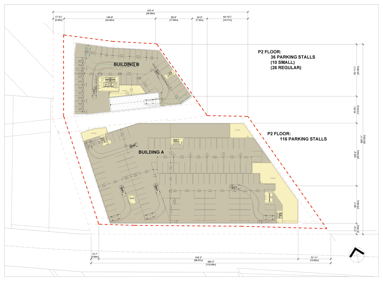 Construction site plan for project from page 4 of the file '2023-09-28 - Floor, Elevation and View Plans - D07-12-21-0214'