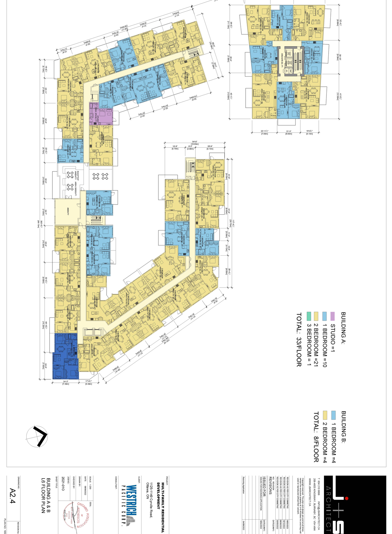 Floor plan for project from page 7 of the file '2023-09-28 - Floor, Elevation and View Plans - D07-12-21-0214'