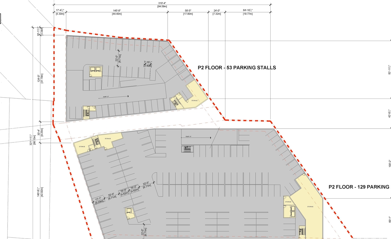 Construction site plan for project from page 14 of the file '2021-11-26 - Design Brief - D07-12-21-0214'