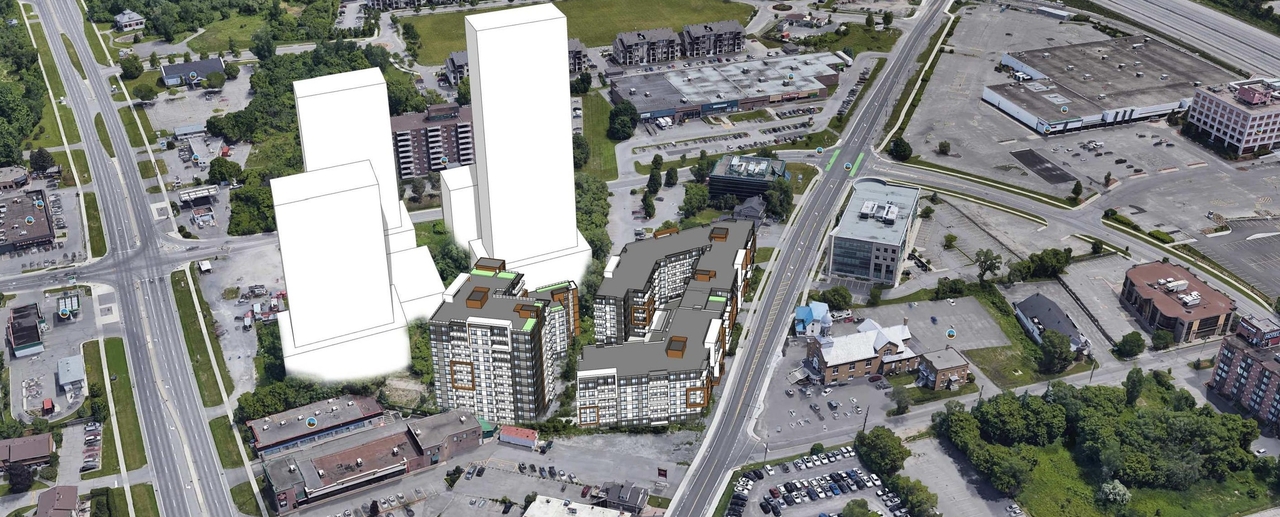 Rendering of building from page 6 of the file '2021-11-26 - Design Brief - D07-12-21-0214'