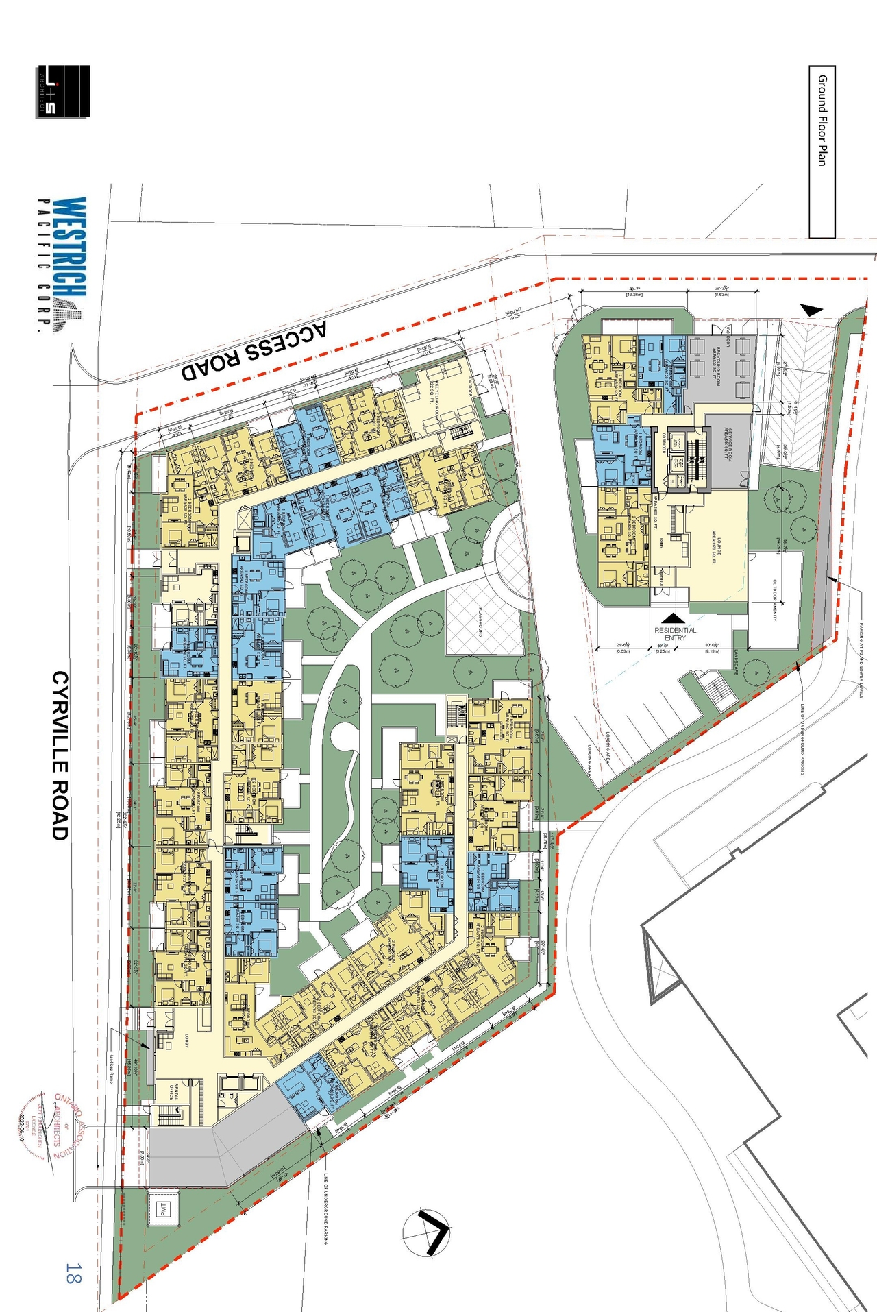 Floor plan for project from page 19 of the file '2022-07-12 - Design Brief - D07-12-21-0214'