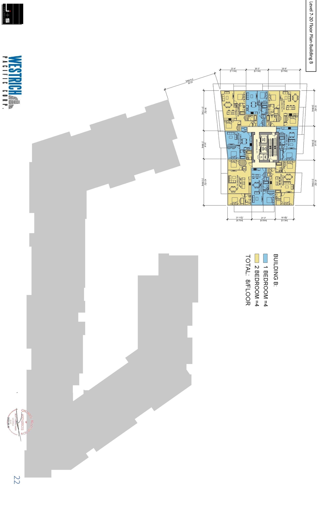 Floor plan for project from page 23 of the file '2022-07-12 - Design Brief - D07-12-21-0214'