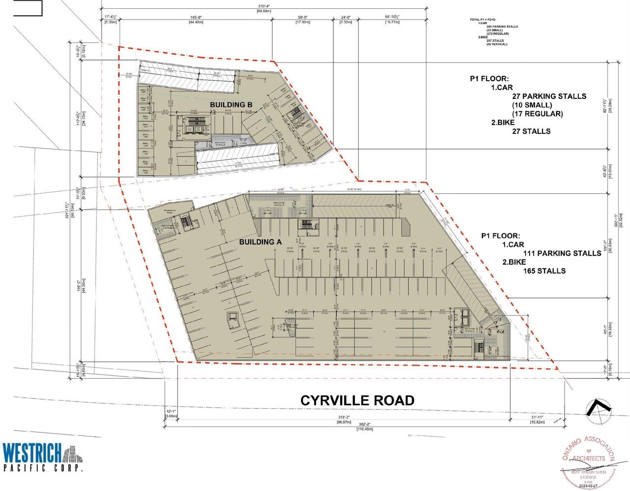 Construction site plan for project from page 19 of the file '2023-03-23 - Design Brief - D07-12-21-0214'