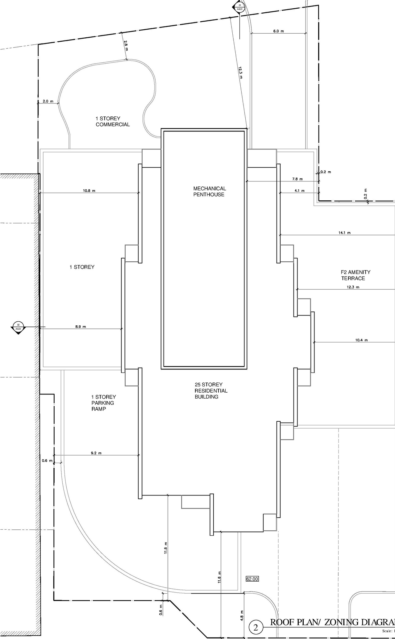 Construction site plan for project from page 33 of the file '2022-10-03 - Urban Design Brief - D07-12-21-0216'