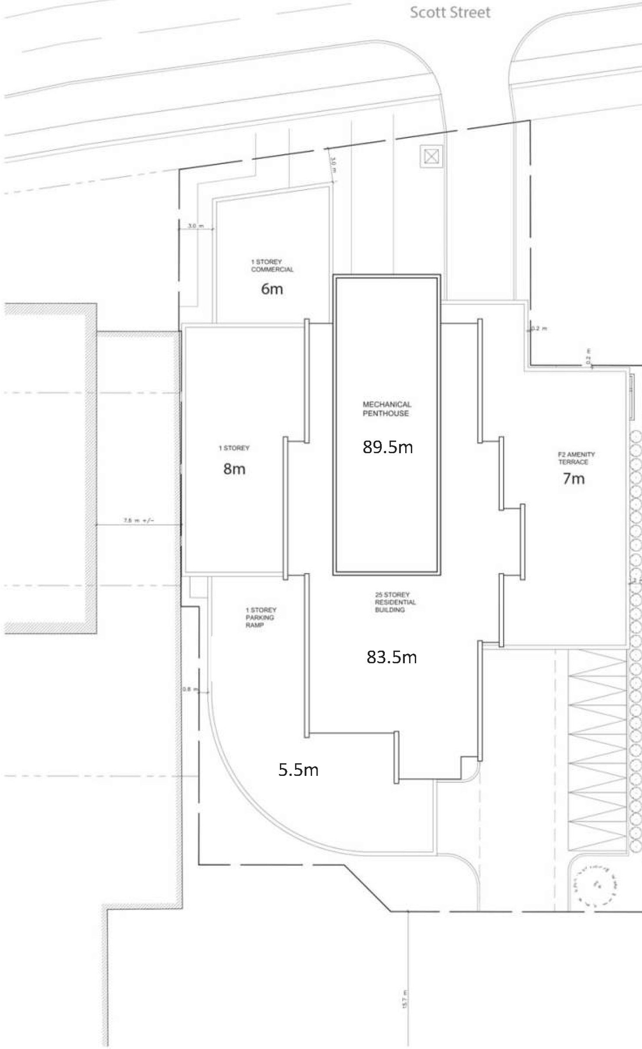 Construction site plan for project from page 81 of the file '2022-10-03 - Urban Design Brief - D07-12-21-0216'
