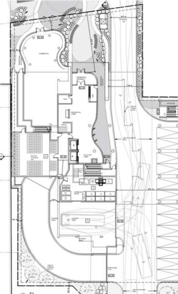 Construction site plan for project from page 9 of the file '2022-10-03 - Urban Design Brief - D07-12-21-0216'