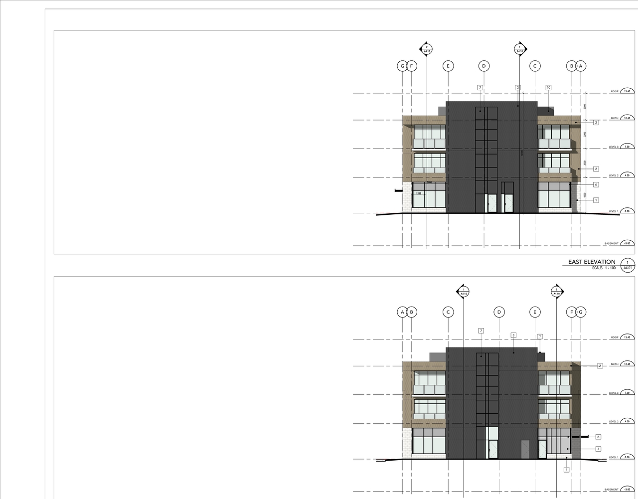 Image from page 18 of the file '2021-12-24 - Floor Plans and Elevations (Commercial Blocks A through D) - D07-12-21-0224'