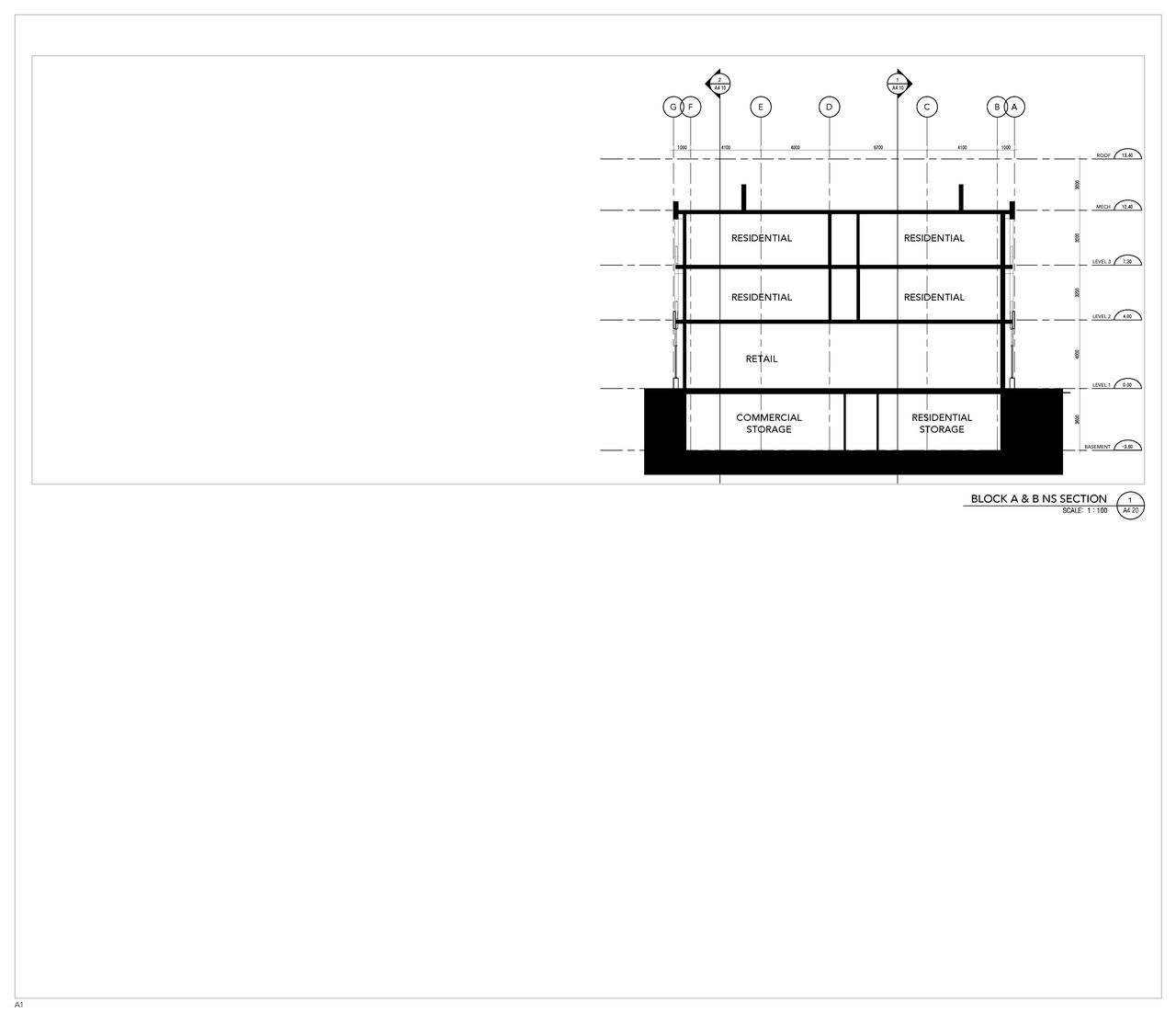 Image from page 24 of the file '2021-12-24 - Floor Plans and Elevations (Commercial Blocks A through D) - D07-12-21-0224'