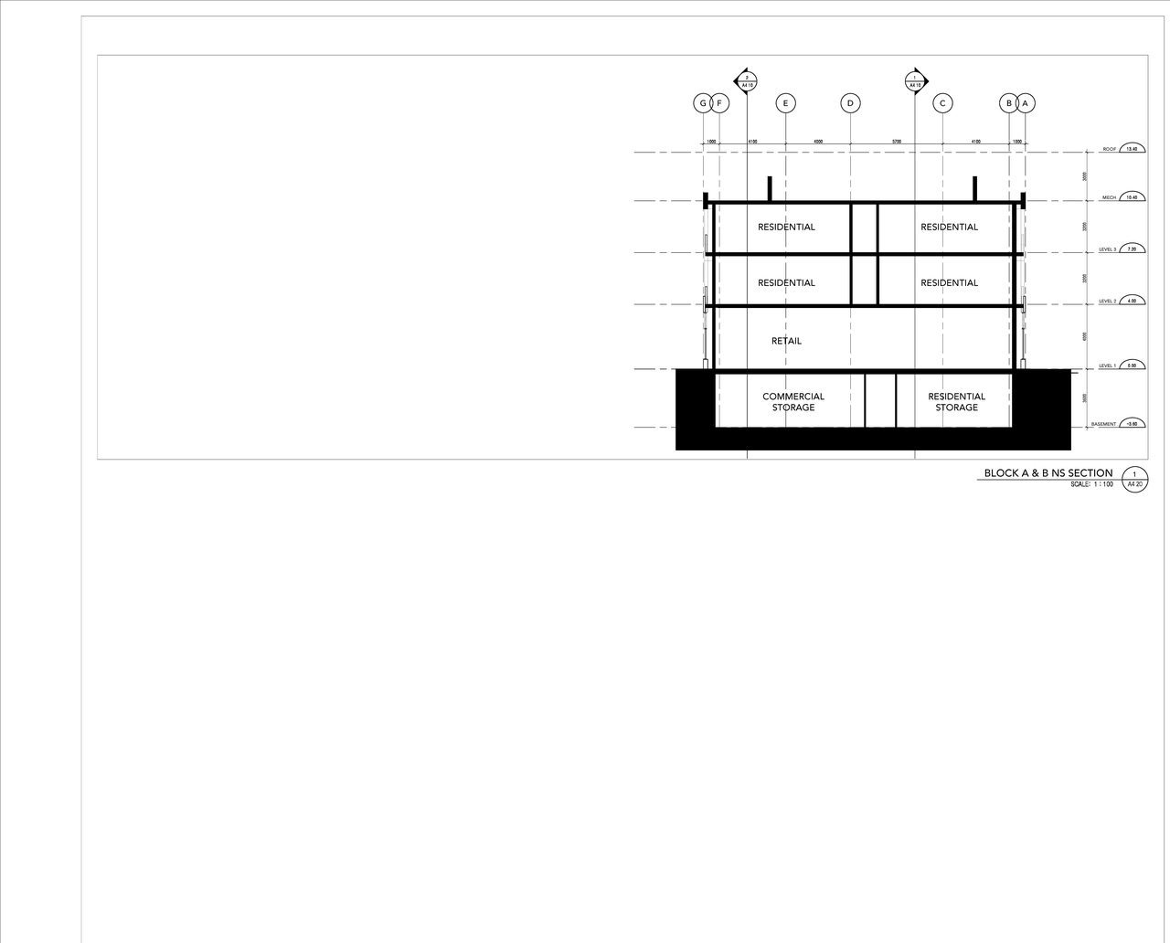 Image from page 24 of the file '2021-12-24 - Floor Plans and Elevations (Commercial Blocks A through D) - D07-12-21-0224'