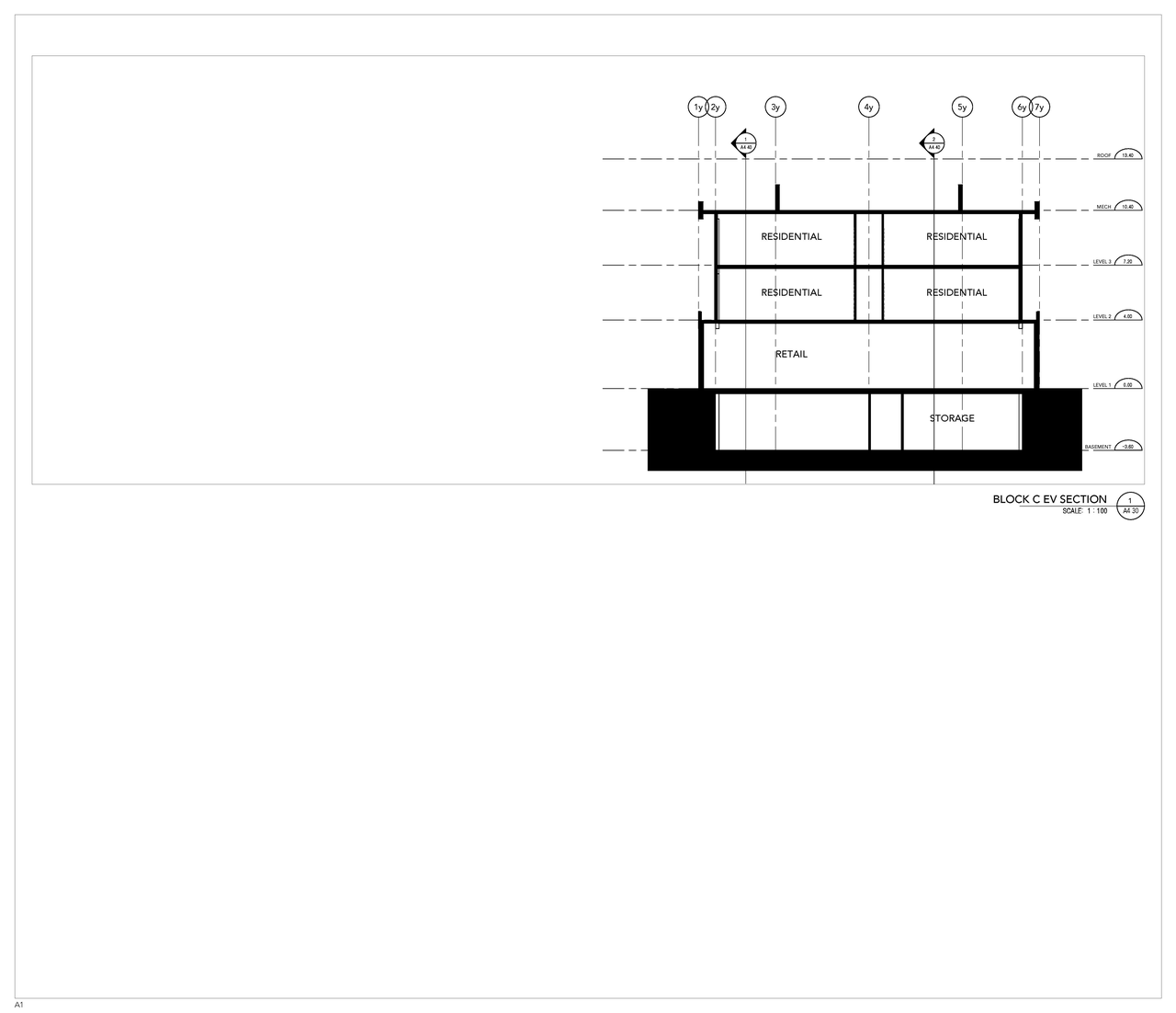 Image from page 25 of the file '2021-12-24 - Floor Plans and Elevations (Commercial Blocks A through D) - D07-12-21-0224'