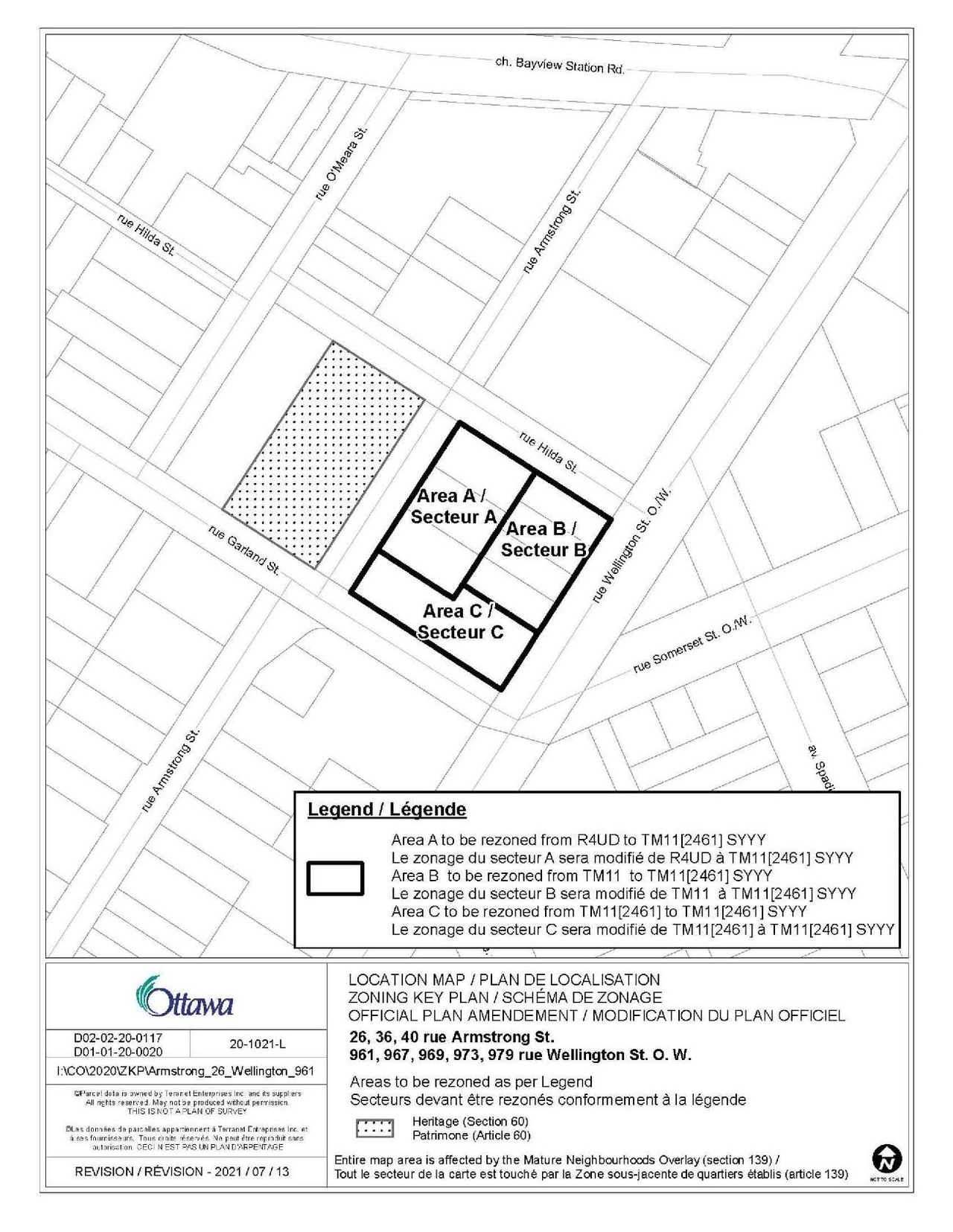 Construction site plan for project from page 66 of the file '2022-03-28 - Planning Rationale and Design Brief - D07-12-21-0228'